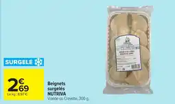 Carrefour NUTRIVA Beignets surgelés offre