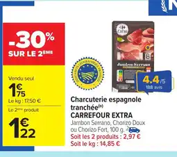 Carrefour Charcuterie espagnole tranchée carrefour extra offre