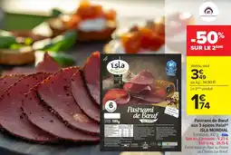Carrefour ISLA MONDIAL Pastrami de Bœuf aux 3 épices Halal offre