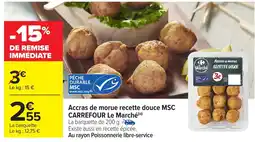 Carrefour Accras de morue recette douce msc carrefour le marché offre