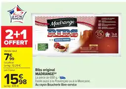 Carrefour MADRANGE Ribs original offre