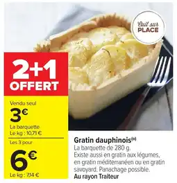 Carrefour Gratin dauphinois offre
