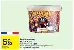 Carrefour MOVIE POP Popcorn caramel offre