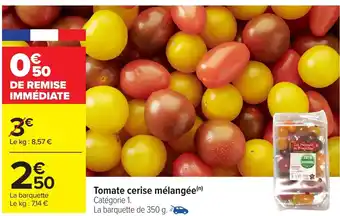 Carrefour Tomate cerise mélangée offre