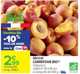 Carrefour Abricot carrefour bio offre