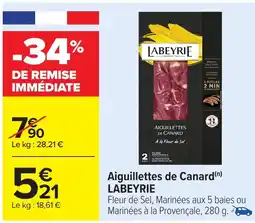 Carrefour LABEYRIE Aiguillettes de Canard offre