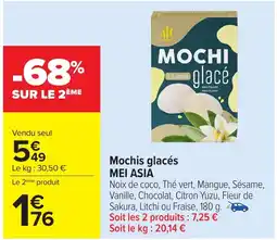 Carrefour MEI ASIA Mochis glacés offre