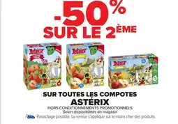 Carrefour ASTÉRIX Sur toutes les compotes offre