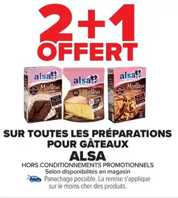 Carrefour ALSA Sur toutes les préparations pour gâteaux offre