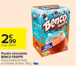 Carrefour BENCO FRAPPE Poudre chocolatée offre