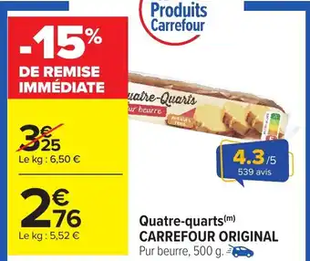 Carrefour Quatre-quarts carrefour original offre