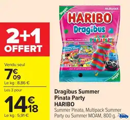 Carrefour HARIBO Dragibus Summer Pinata Party offre