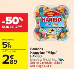 Carrefour HARIBO Happy box "Méga" offre