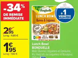 Carrefour BONDUELLE Lunch Bowl offre
