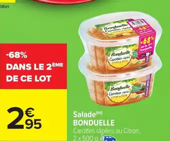 Carrefour BONDUELLE Salade offre