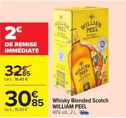 Carrefour WILLIAM PEEL Whisky Blended Scotch offre