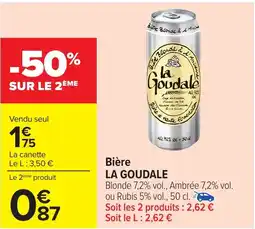 Carrefour LA GOUDALE Bière offre