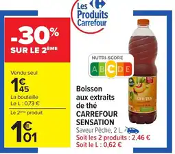 Carrefour Boisson aux extraits de thé carrefour sensation offre