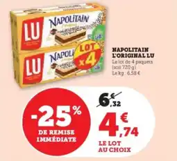 Super U Napolitain l'original lu offre