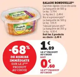Super U Salade bonduelle offre