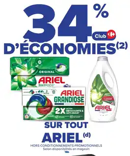 Carrefour ARIEL Sur tout offre