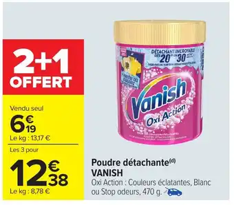 Carrefour VANISH Poudre détachante offre