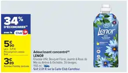 Carrefour LENOR Adoucissant concentré offre
