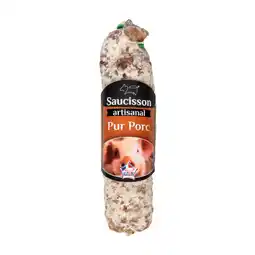 Carrefour SALAISONS DEBROAS Saucisson sec artisanal pur porc DEBROAS offre