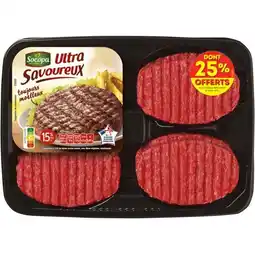 Carrefour SOCOPA 8 steaks hachés 15% M.G. Ultra Savoureux SOCOPA offre
