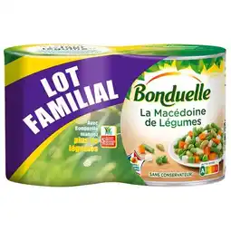 Carrefour BONDUELLE Macédoine de légumes Lot Familial offre