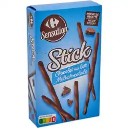 Carrefour CARREFOUR SENSATION Stick chocolat au lait Nouvelle recette offre