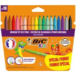 Carrefour BIC 18 feutres de coloriage offre