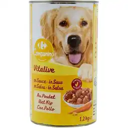 Carrefour CARREFOUR COMPANINO VITALIVE Pâtées pour chiens offre
