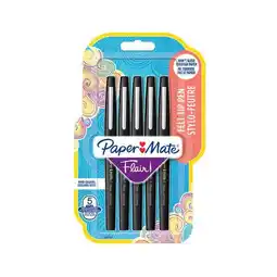 Carrefour PAPER MATE 5 feutres d'écriture Flair noir offre