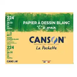 Carrefour CANSON Papier dessin blanc offre