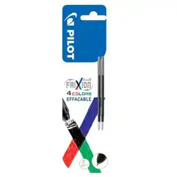 Carrefour PILOT 2 recharges Frixion 4 couleurs offre
