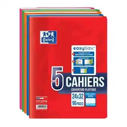 Carrefour OXFORD Lot de 5 cahiers Easybook offre