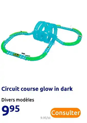 Circuit course glow in dark