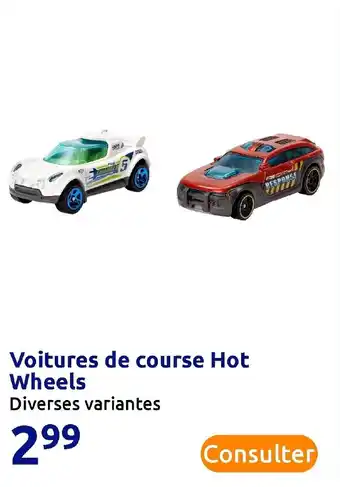 Action Voitures de course hot wheels offre