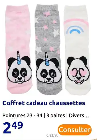 Action Coffret cadeau chaussettes offre