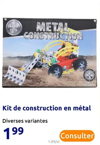 Action Kit de construction en métal offre