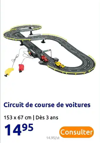 Action Circuit de course de voitures offre