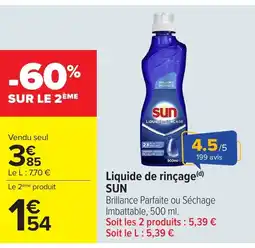 Carrefour SUN Liquide de rinçage offre