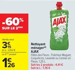 Carrefour AJAX Nettoyant ménager offre