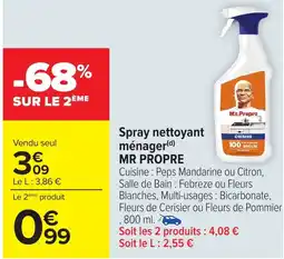 Carrefour MR PROPRE Spray nettoyant ménager offre