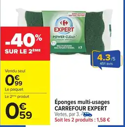 Carrefour Éponges multi-usages carrefour expert offre