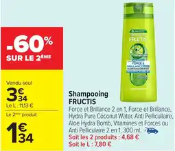 Carrefour FRUCTIS Shampooing offre