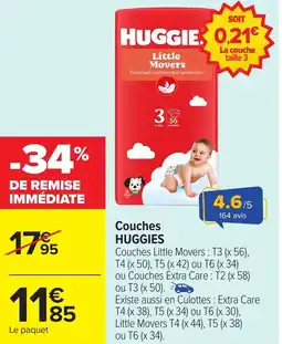 Carrefour HUGGIES Couches offre