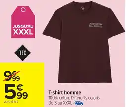 Carrefour TEX T-shirt homme offre
