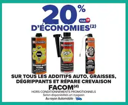 Carrefour FACOM Sur tous les additifs auto, graisses, dégrippants et répare crevaison offre